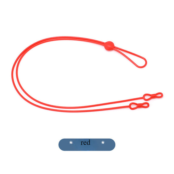 Glasses rope 8-character long silicone sports anti-fall glasses chain