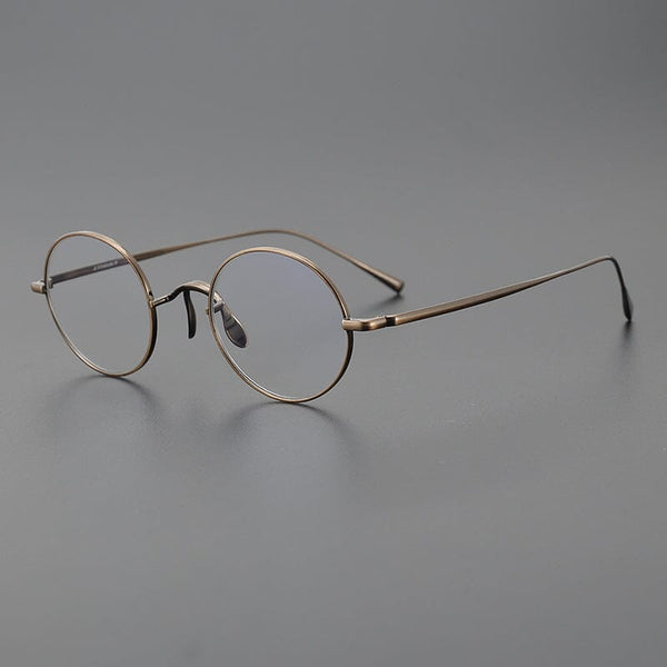 Biron Vintage Round Titanium Eyeglasses Frame