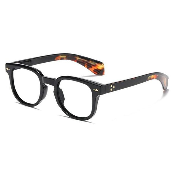 Bruce Vintage Rivet Square Glasses Frame