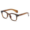 Bruce Vintage Rivet Square Glasses Frame