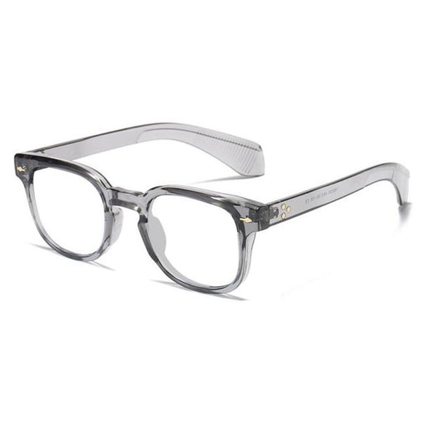 Bruce Vintage Rivet Square Glasses Frame