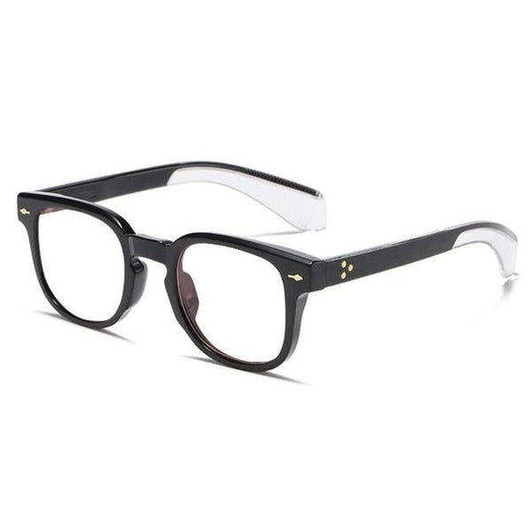 Bruce Vintage Rivet Square Glasses Frame