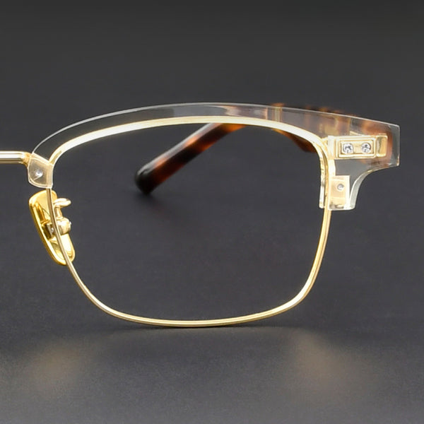 New 999.9 The same M-91 imported plate eyebrow frame glasses frame Shenzhen wholesale male, can be equipped with anti-blue light film