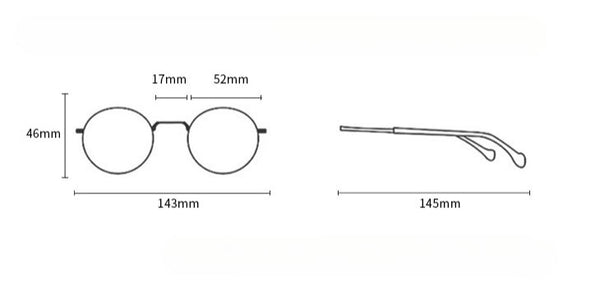 4-in-1 Titanium Glasses Frame With Magnetic Sunglasses Clips