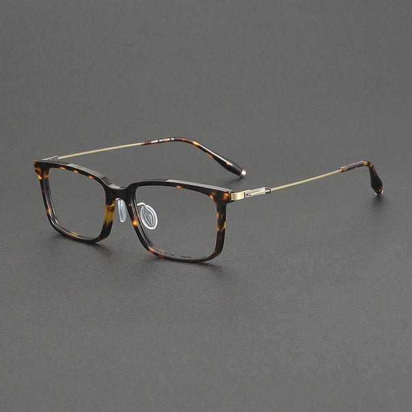 Voos same 202509 glasses frame Shenzhen wholesale, plate titanium frame trendy glasses can be equipped with myopia IP electroplating