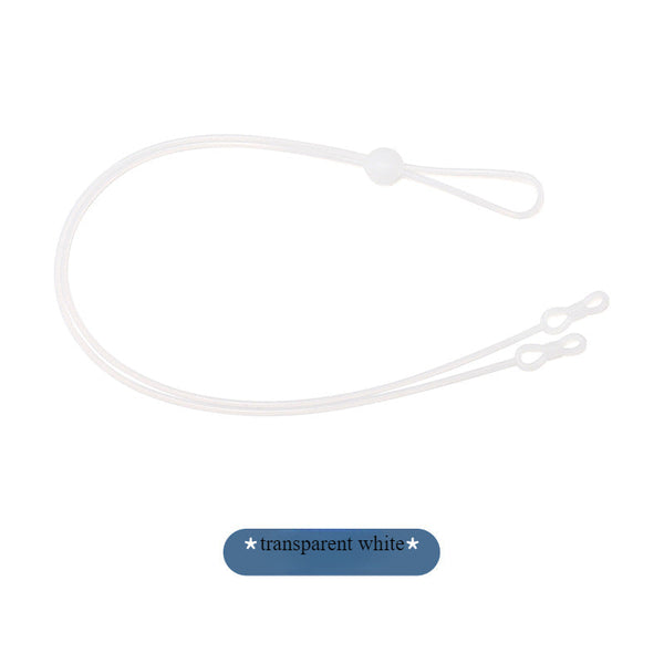 Glasses rope 8-character long silicone sports anti-fall glasses chain