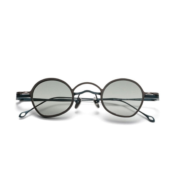 Tims Round Titanium Glasses Frame With Magnetic Sunglasses Clips