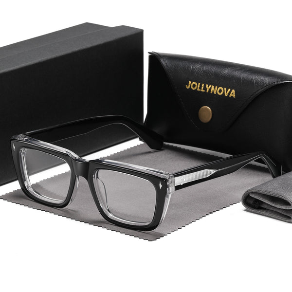 Majeed Retro Rectangle Acetate Glasses Frame