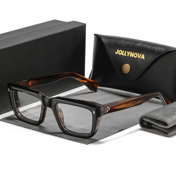 Majeed Retro Rectangle Acetate Glasses Frame