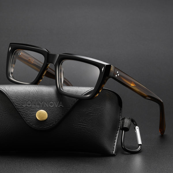 Majeed Retro Rectangle Acetate Glasses Frame