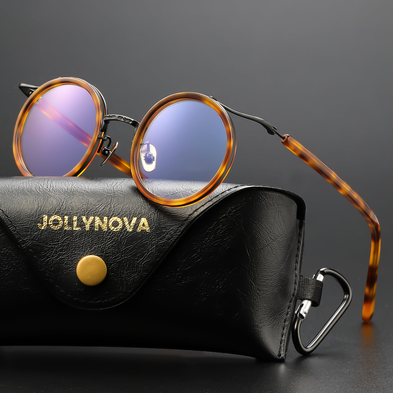 Japanese plate splicing pure titanium glasses frame trendy  display picture 3