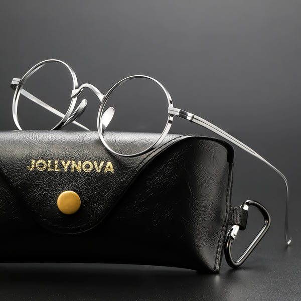 Monroe Titanium Round Glasses Frame