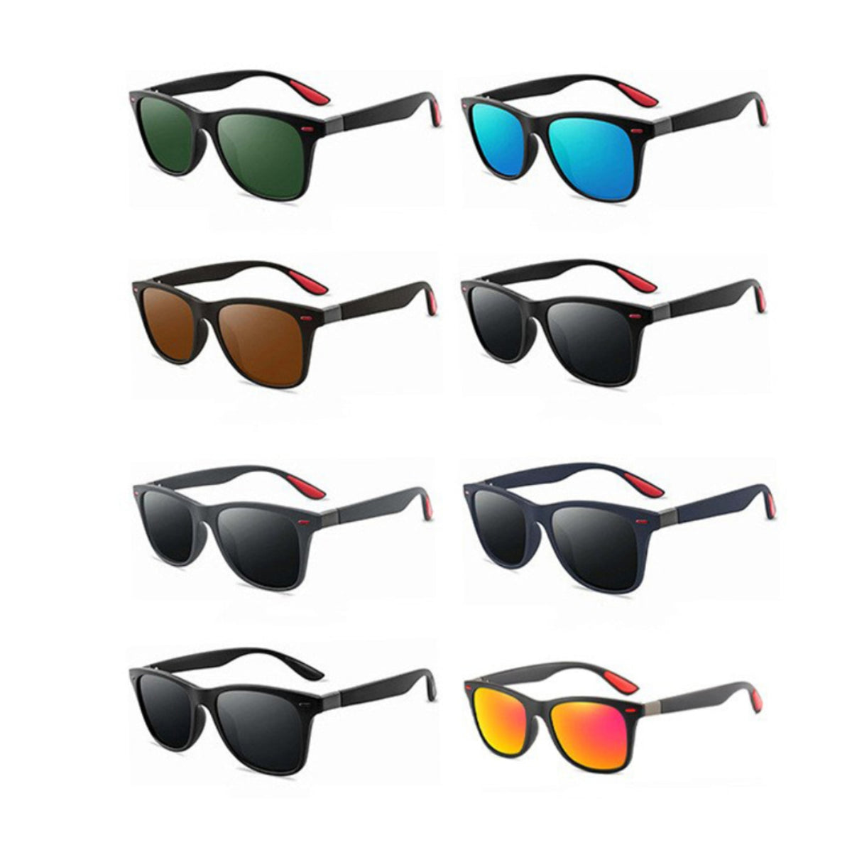 Fashion Classic Polarized Sunglasses Men Women Square Sun Glasses
