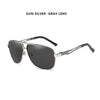 Aluminum Magnesium Square Polarized  Photochromic Sunglasses Men Sun Glasses Military Safety Driving