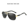 Aluminum Magnesium Square Polarized  Photochromic Sunglasses Men Sun Glasses Military Safety Driving