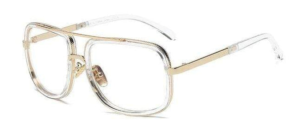 Men's Polarized Sunglasses Big Square Frame Luxury UV400 Retro Sunglasses, Gray