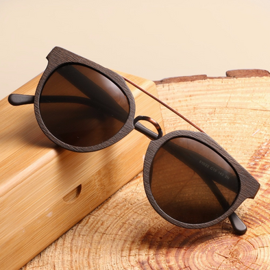 Jollynova Retro Wood Sunglasses