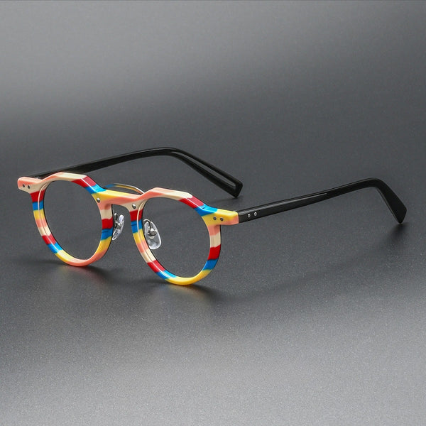 Ron Retro Round Acetate Glasses Frame