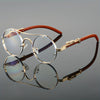 JOLLYNOVA Anti-Reflective Gradient Lenses Leopard Detail Hinges