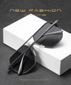 New Irregular Aluminum-Magnesium Men's Sunglasses