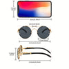 JOLLYNOVA Anti-Reflective Gradient Lenses Leopard Detail Hinges