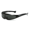 Men'S Futuristic Stylist One-Piece Pc 100% Uv Protection Sunglasses JN523