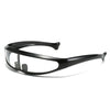 Men'S Futuristic Stylist One-Piece Pc 100% Uv Protection Sunglasses JN523