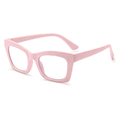 STYLISH SQUARE FRAME CANDY COLOR ANTI-BLUE LIGHT READING GLASSES