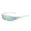 Men'S Futuristic Stylist One-Piece Pc 100% Uv Protection Sunglasses JN523
