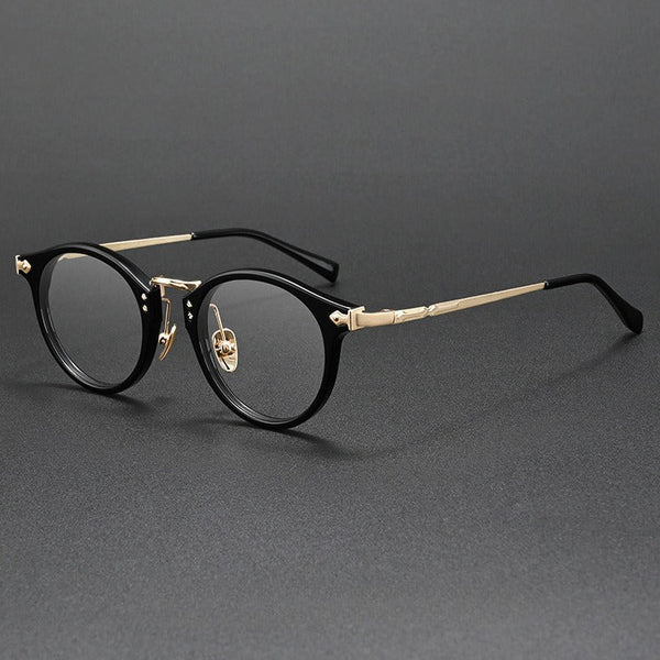Sylor Titanium Vintage Oval Eyeglasses Frames