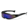 Men'S Futuristic Stylist One-Piece Pc 100% Uv Protection Sunglasses JN523