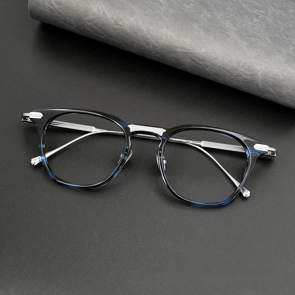 Trent Vintage Square Titanium Eyeglasses Frame