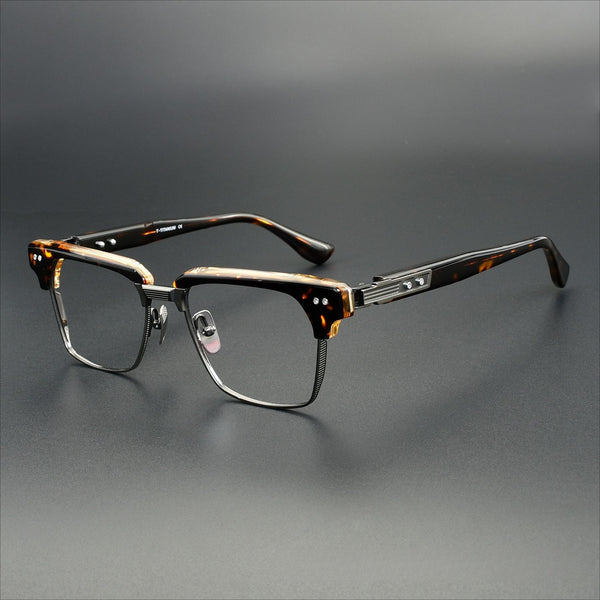 Erin Retro Rectangle Titanium Eyeglasses Frame