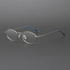 Jeff Titanium Geometric Glasses Frame