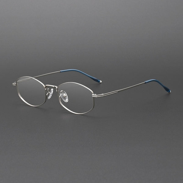 Jeff Titanium Geometric Glasses Frame