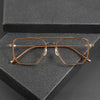 New double beam 202508 glasses frame business retro men's large frame pure titanium glasses frame Shenzhen glasses wholesale women