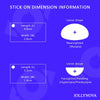 Stick-On Nearsighted Lenses Reusable Adhesive Myopia Lenses for Sunglasses Eyewear (2-pack)