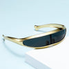 Men'S Futuristic Stylist One-Piece Pc 100% Uv Protection Sunglasses JN523