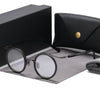 Mika Titanium Vintage Round Eyeglasses Frame