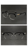 Shenzhen eyebrow glasses frame male Croxing same plate glasses 81086 fashionable large frame pure titanium glasses frame female