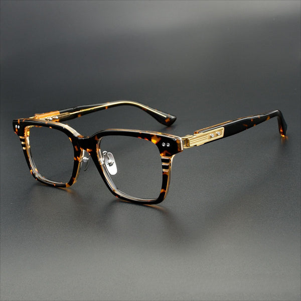 Jacque Retro Rectangle Acetate Eyeglasses Frame