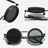 Zoya Retro Round Steampunk ND Dimming Sunglasses