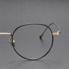 Steele Titanium Vintage Round Eyeglasses Frame