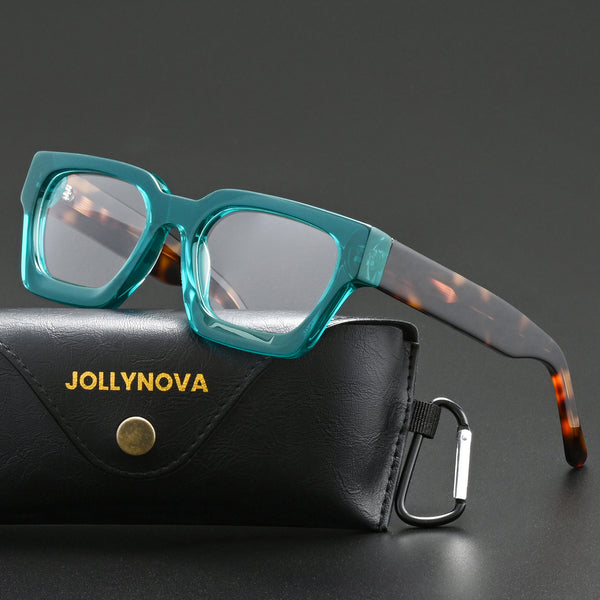 Lew Vintage Square Acetate Glasses Frame