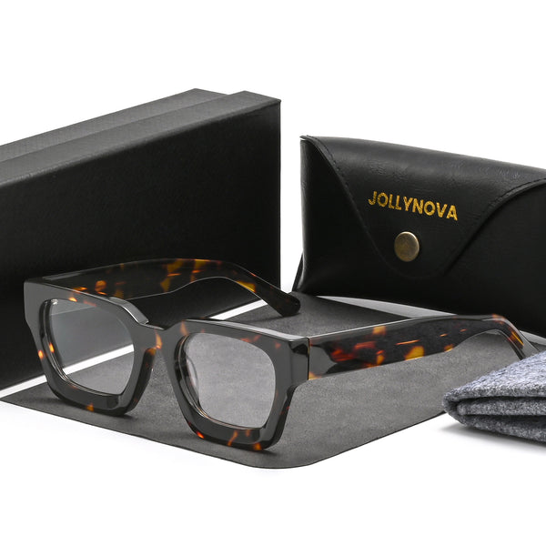 Lew Vintage Square Acetate Glasses Frame