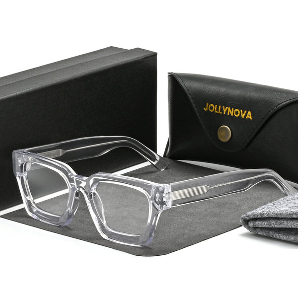 Lew Vintage Square Acetate Glasses Frame