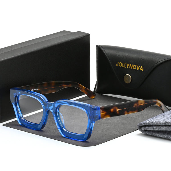 Lew Vintage Square Acetate Glasses Frame