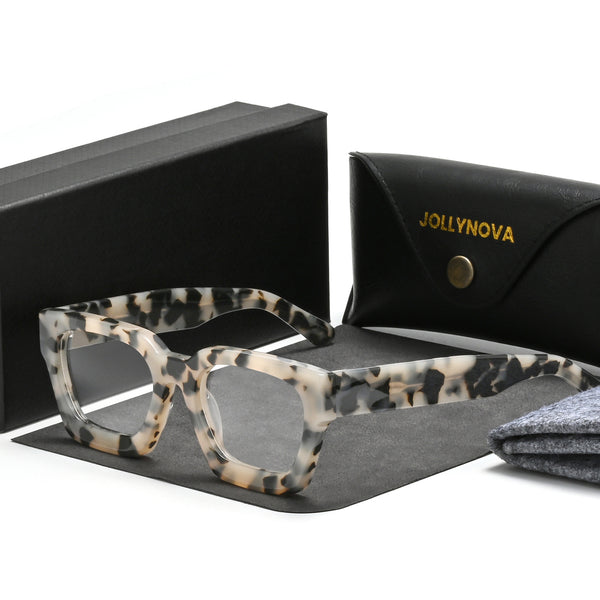 Lew Vintage Square Acetate Glasses Frame