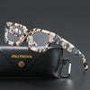 Lew Vintage Square Acetate Glasses Frame