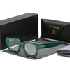 Lew Vintage Square Acetate Glasses Frame